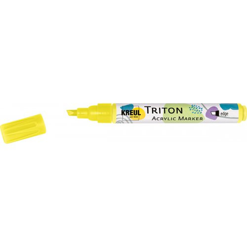 Kreul Akrylový fix TRITON edge SVÍTÍCÍ ŽLUTÁ