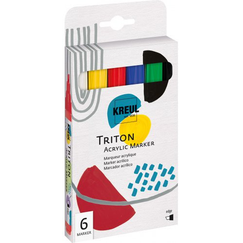 Kreul Sada Akrylový fix TRITON edge 6 barev