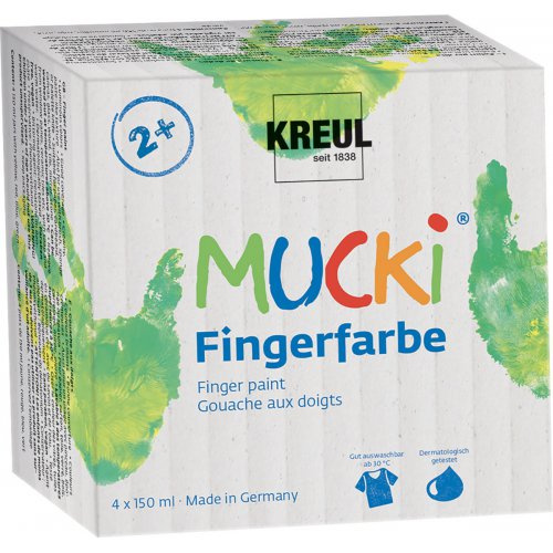 Mucki Sada Prstové barvy MUCKI 4 barvy