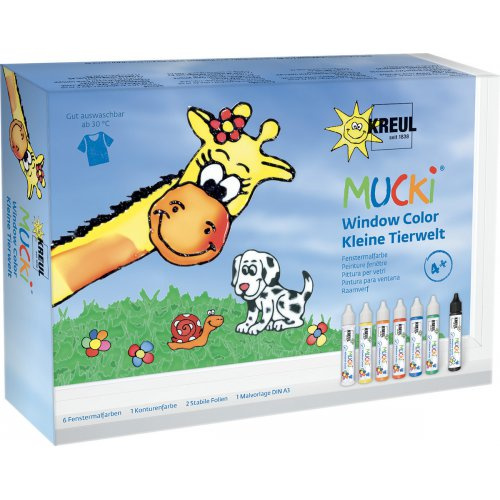 Mucki Sada Barva na sklo MUCKI WINDOW COLOR 29 ml Svět zvířátek
