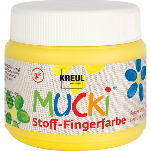Mucki Prstová barva na textil MUCKI 150 ml ŽLUTÁ
