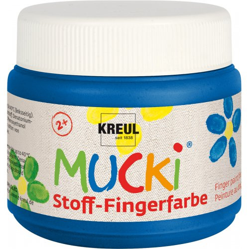Mucki Prstová barva na textil MUCKI 150 ml MODRÁ