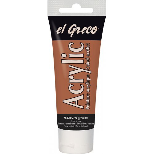 Kreul Akrylová barva EL GRECO 75 ml BRUNT SIENNA