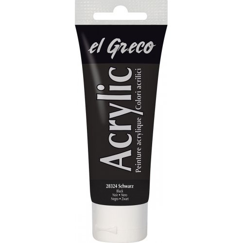 Kreul Akrylová barva EL GRECO 75 ml ČERNÁ