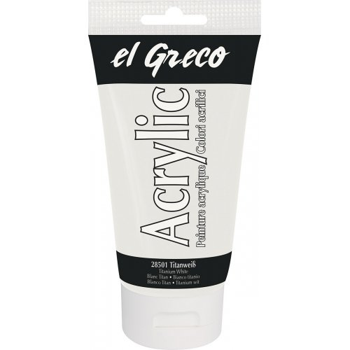 Kreul Akrylová barva EL GRECO 150 ml TITANOVÁ BÍLÁ