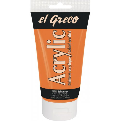 Kreul Akrylová barva EL GRECO 150 ml TMAVÁ ORANŽOVÁ