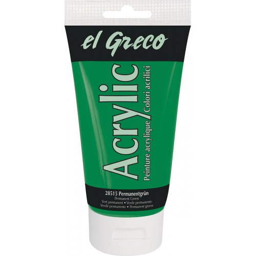 Kreul Akrylová barva EL GRECO 150 ml PERMANENTNÍ ZELENÁ