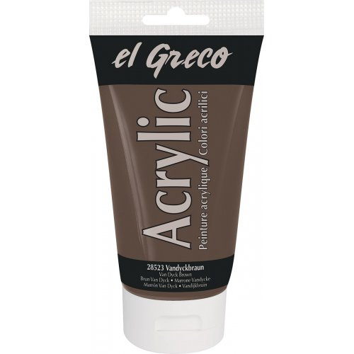 Kreul Akrylová barva EL GRECO 150 ml VANDYKE HNĚDÁ