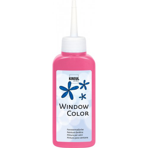 Kreul Barva na sklo WINDOW COLOR 80 ml fluorescentní RŮŽOVÁ