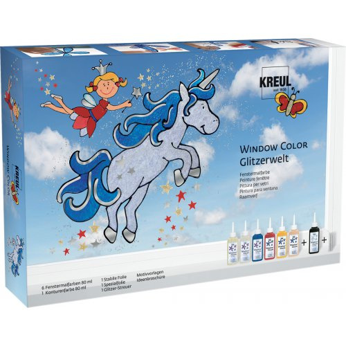 Kreul Sada Barva na sklo WINDOW COLOR třpytivá fantazie