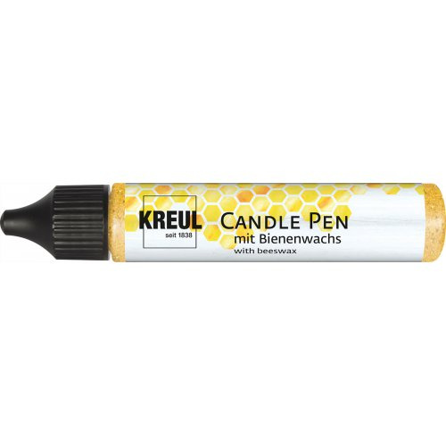 Kreul CANDLE PEN KREUL voskové pero pro malování svíček GLITTER ZLATÁ