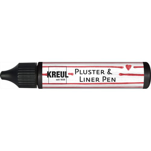 Kreul 3D Pluster & LinerPen 29 ml ČERNÁ