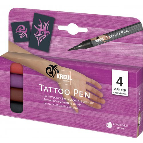 Kreul Sada Tetovací fix KREUL Tattoo Pen 4 ks KMENY