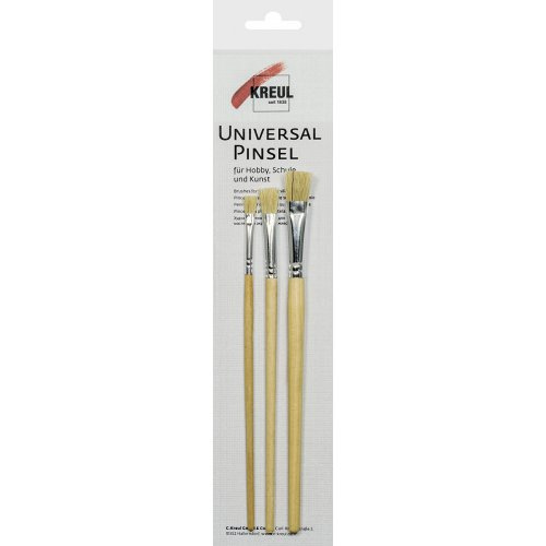 Kreul Sada štětců KREUL univerzální Bristle vlas 3 ks