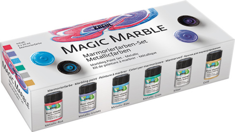 Kreul Sada Mramorovací barva Magic Marble Metalické barvy 6 x 20 ml