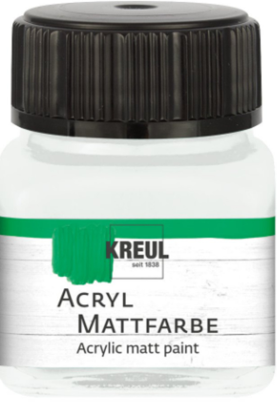 Kreul Akrylová barva matná KREUL 20 ml PASTELOVÁ BÍLÁ