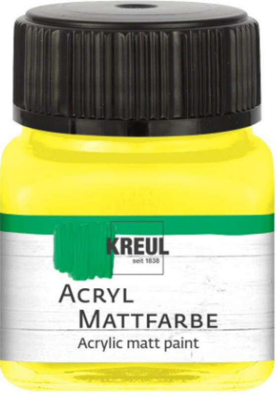 Kreul Akrylová barva matná KREUL 20 ml ŽLUTÁ