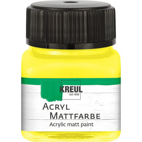 Kreul Akrylová barva matná KREUL 20 ml ŽLUTÁ
