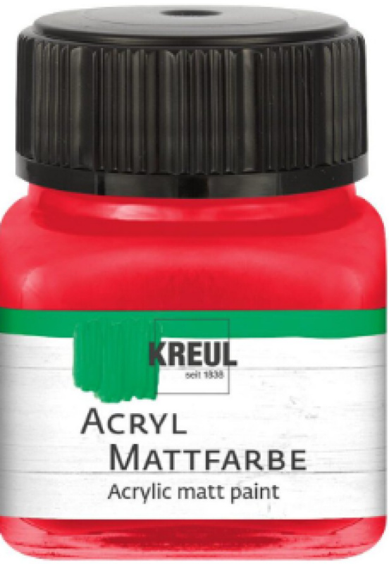Kreul Akrylová barva matná KREUL 20 ml ČERVENÁ
