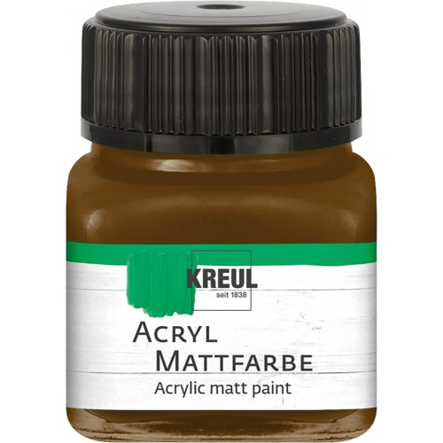 Kreul Akrylová barva matná KREUL 20 ml TMAVÁ HNĚDÁ