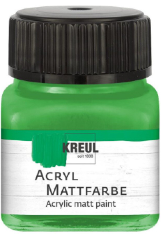 Kreul Akrylová barva matná KREUL 20 ml SVĚTLÁ ZELENÁ