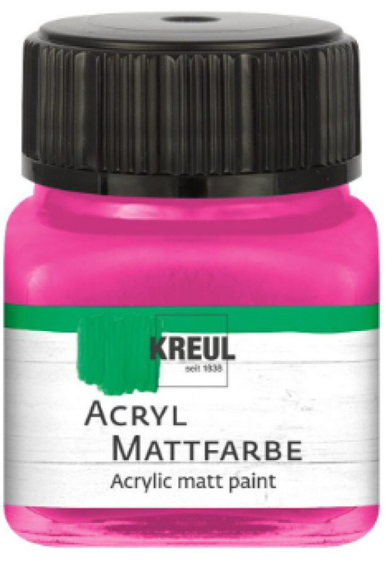 Kreul Akrylová barva matná KREUL 20 ml RŮŽOVÁ