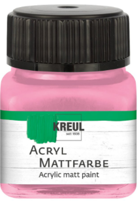 Kreul Akrylová barva matná KREUL 20 ml SVĚTLÁ RŮŽOVÁ