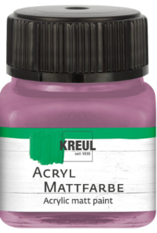 Kreul Akrylová barva matná KREUL 20 ml STARORŮŽOVÁ