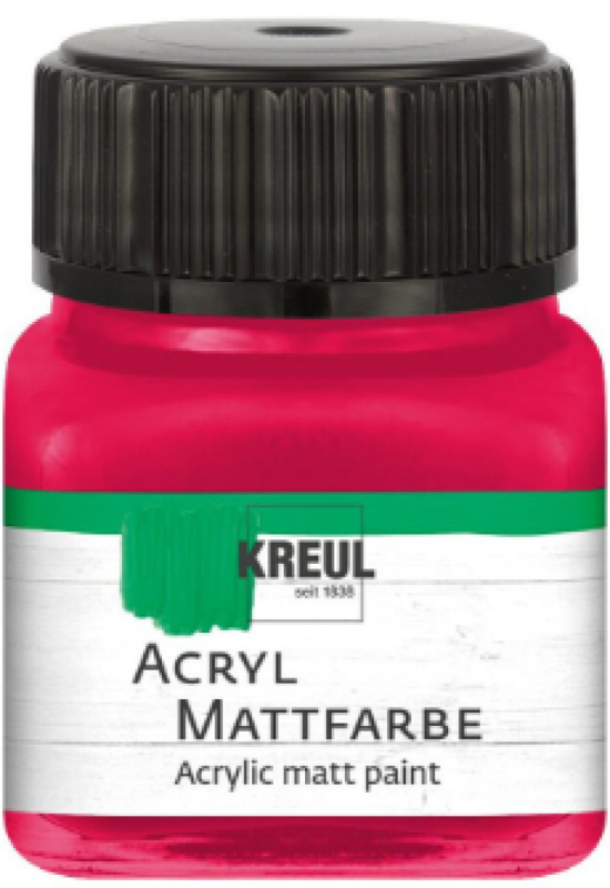 Kreul Akrylová barva matná KREUL 20 ml KARMÍNOVÁ
