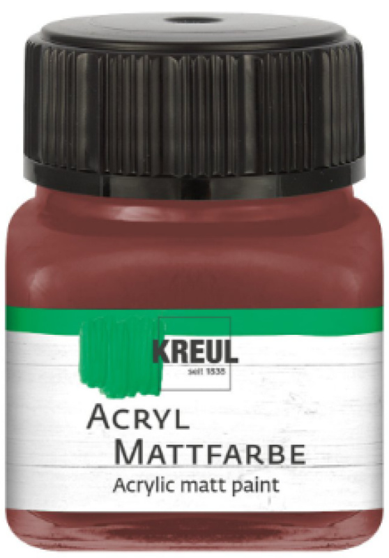 Kreul Akrylová barva matná KREUL 20 ml SVĚTLÁ HNĚDÁ