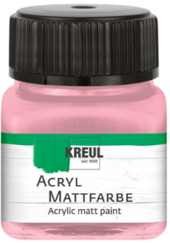 Kreul Akrylová barva matná KREUL 20 ml PASTEL RŮŽOVÁ