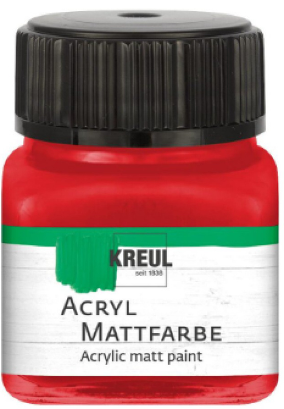 Kreul Akrylová barva matná KREUL 20 ml BRILANTNÍ ČERVENÁ