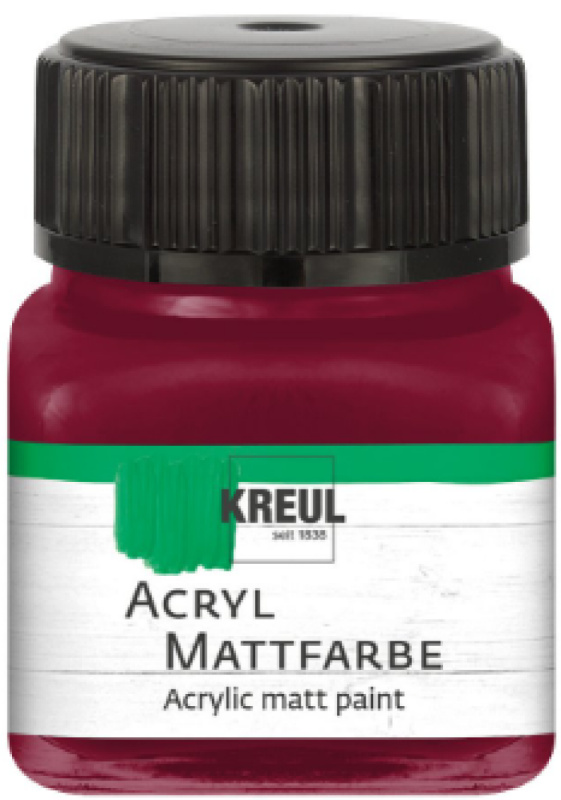 Kreul Akrylová barva matná KREUL 20 ml VÍNOVÁ ČERVENÁ