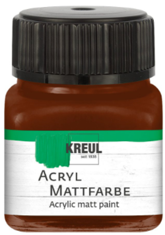 Kreul Akrylová barva matná KREUL 20 ml ČOKOLÁDOVÁ