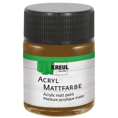 Kreul Akrylová barva matná KREUL 50 ml TMAVÁ HNĚDÁ