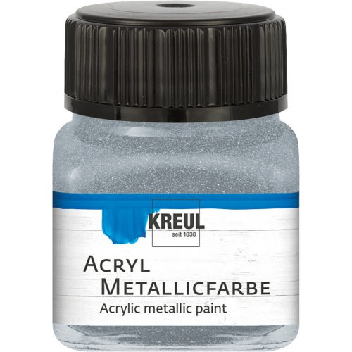 Kreul Akrylová barva metalická KREUL 20 ml STŘÍBRNÁ