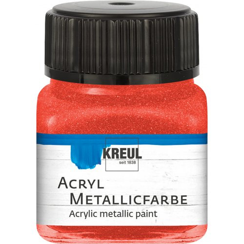 Kreul Akrylová barva metalická KREUL 20 ml ČERVENÁ