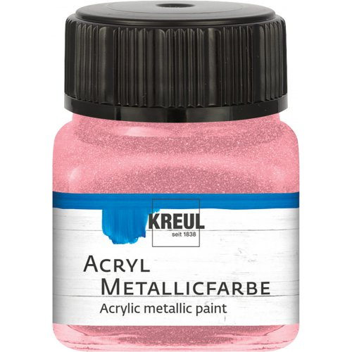 Kreul Akrylová barva metalická KREUL 20 ml RŮŽOVÁ