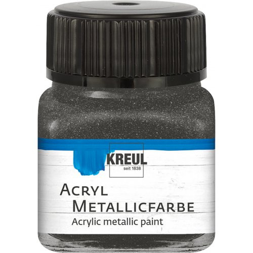 Kreul Akrylová barva metalická KREUL 20 ml ANTRACITOVÁ