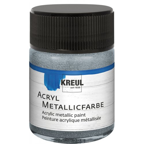 Kreul Akrylová barva metalická KREUL 50 ml STŘÍBRNÁ