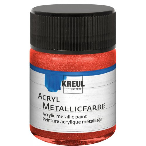 Kreul Akrylová barva metalická KREUL 50 ml ČERVENÁ