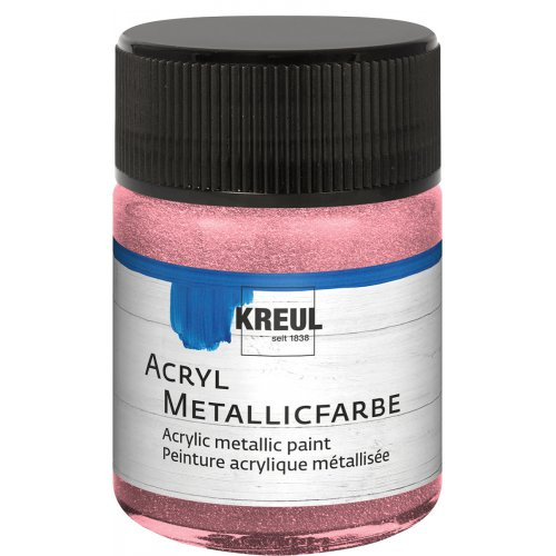 Kreul Akrylová barva metalická KREUL 50 ml RŮŽOVÁ