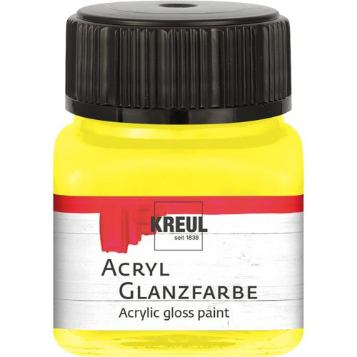 Kreul Akrylová barva lesklá KREUL 20 ml ŽLUTÁ