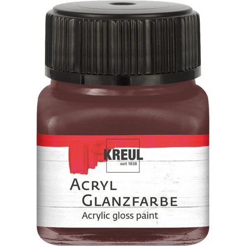 Kreul Akrylová barva lesklá KREUL 20 ml TMAVÁ HNĚDÁ