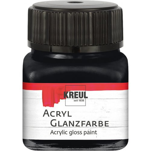 Kreul Akrylová barva lesklá KREUL 20 ml ČERNÁ