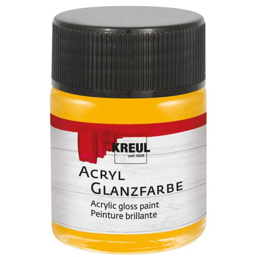 Kreul Akrylová barva lesklá KREUL 50 ml TMAVÁ ŽLUTÁ