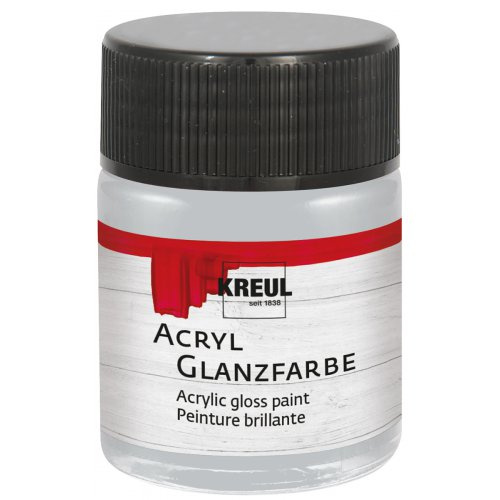 Kreul Akrylová barva lesklá KREUL 50 ml STŘÍBRNÁ