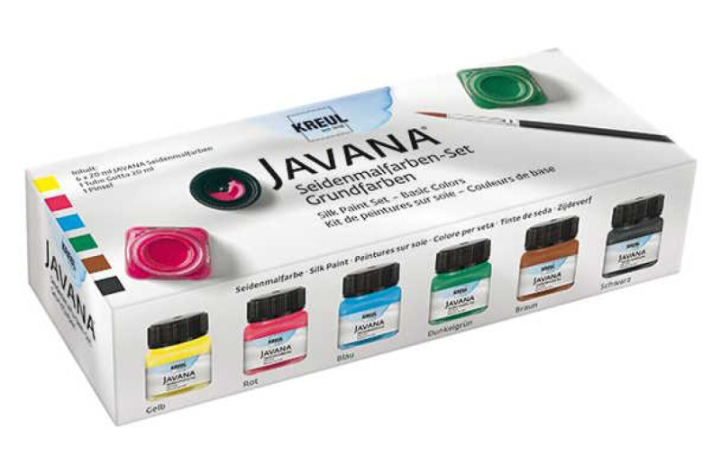 Kreul Sada Barva na hedvábí JAVANA 6 x 20 ml základní