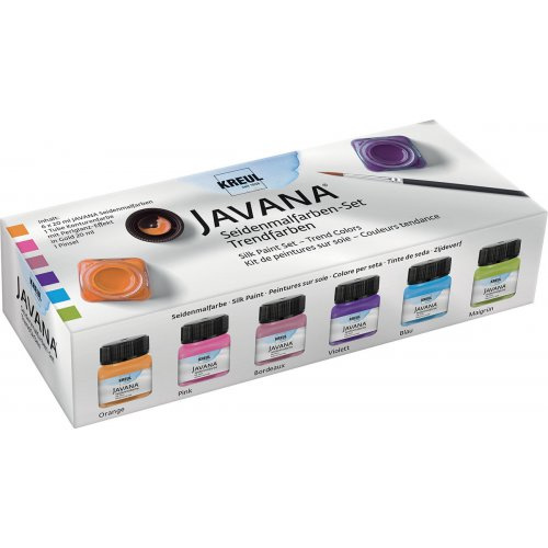 Kreul Sada Barva na hedvábí JAVANA 6 x 20 ml trendové barvy