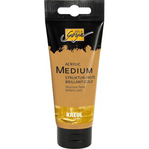 Solo Goya Strukturovací pasta SOLO GOYA 100 ml brilantní zlatá